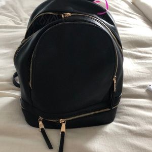 black backpack